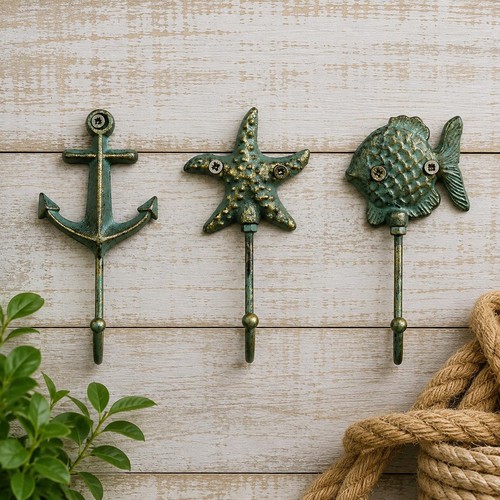 Nautical metal coat - coat, hook