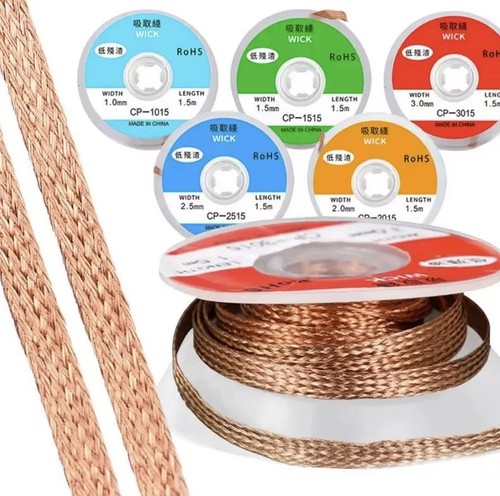 Copper desoldering wick braid - desoldering,