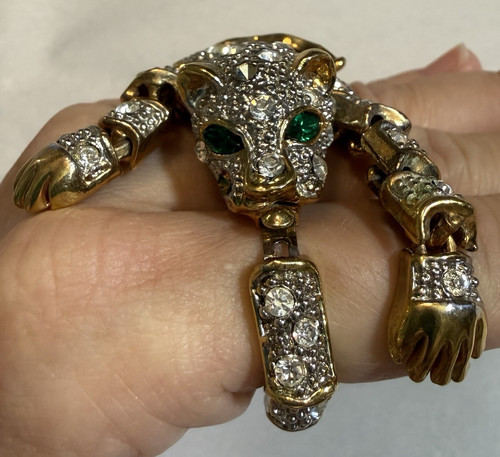 Vintage articulated rhinestone - articulated,