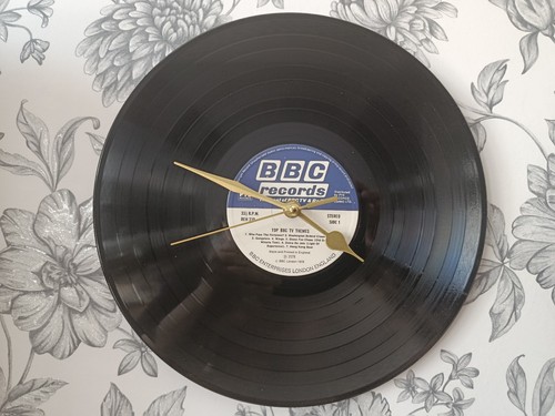 Vinyl record clock lp - vinyl, real