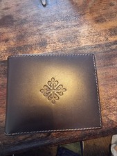 NEW Genuine Patek Philippe (PP) Calatrava Men’s Wallet Brown Leather In Box