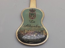La Alhambra Granada Souvenir Keychain Guitar Shaped