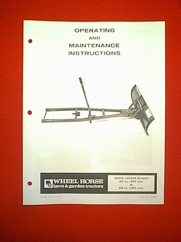 Wheel horse 48 snow - 42",