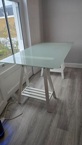 Ikea glass desk - glass,
