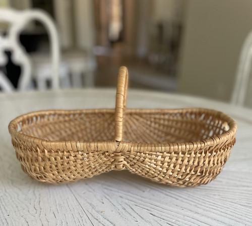 Vtg woven bohemian wicker - vtg,