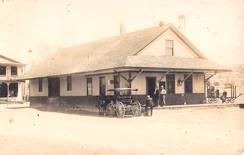 1910 rppc railroad station - c.1910,