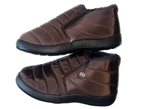 Brown fur lined warm snow - brown,