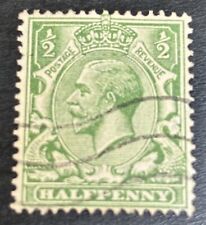 GB GV SG418 1/2d Halfpenny Green Stamp