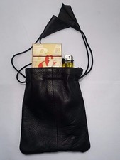 Soft Leather Drawstring Pouch
