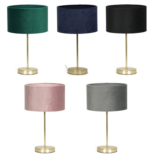 Gold table lamp - gold, metal