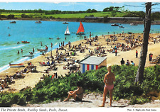 postcard - dorset - poole - the private beach rockley sands