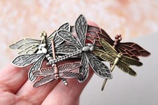 Dragonfly barrette clip  hair clip insect hair pin hair clip Comb gift