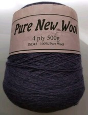 500g Of Pure New Wool 4 Ply For Machine Knitting 