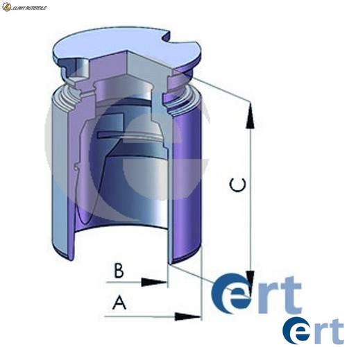 Piston brake caliper - piston,