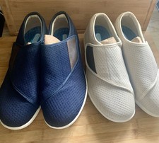 2 X pairs Unisex Size 8 Shoes Trainers  - Easy fastening, RRP £49.99 each