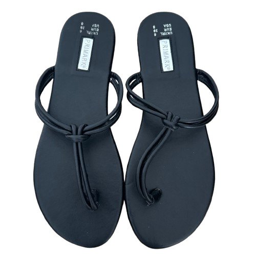 Womens flat sandals black - flat, size