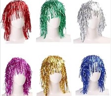 Party Wigs,6 Pcs Foil Tinsel