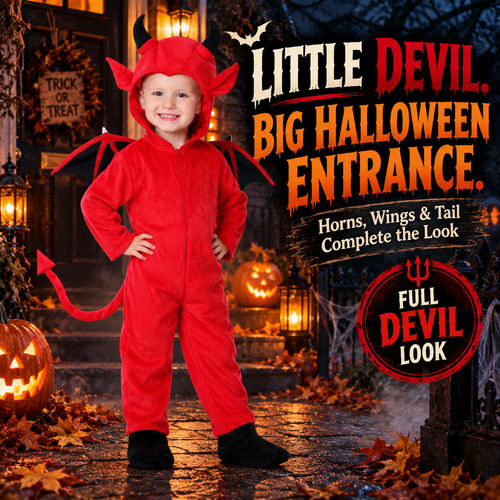 Kids devil costume - kids, halloween