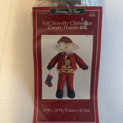 Santa holiday time felt - santa,