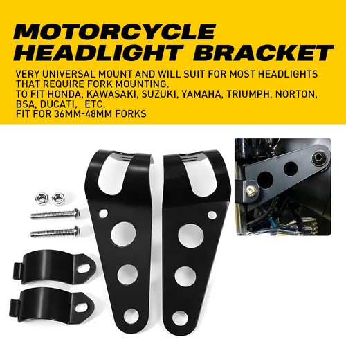 Motorcycle headlight brackets - headlight,