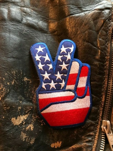 Peace hand patch chopper - hand, patch!
