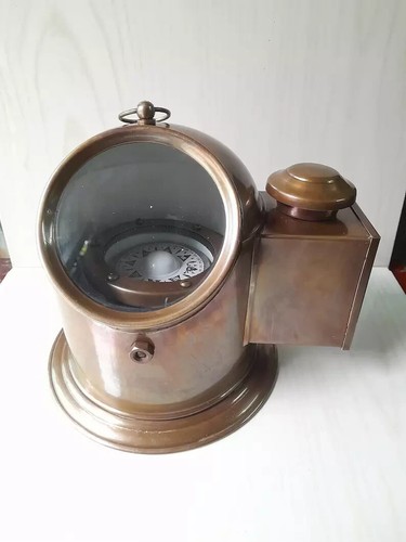 Gimble compass with oil lamp - compass,