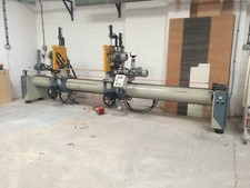 Cavity Closer maker, CNC Double Mitre Saw with Drilling heads 4m between heads