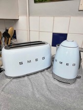 Smeg Variable Temperature Kettle Plus Matching 4 Slice Toaster Clean Working