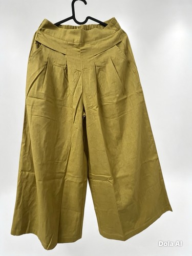 Mustard yellow wide leg - wide,