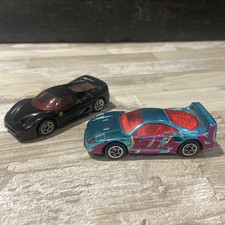 RARE MATCHBOX METALLIC BLUE FERRARI F40 1988 & BLACK F50 1995 1:59 Scale