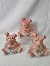 Bundle of 3 NatWest Woody Pig