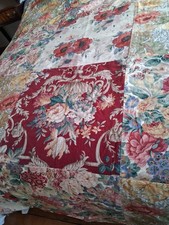 VINTAGE patchwork curtain fabric  60 in x 80 in 3 fabrics SANDERSON