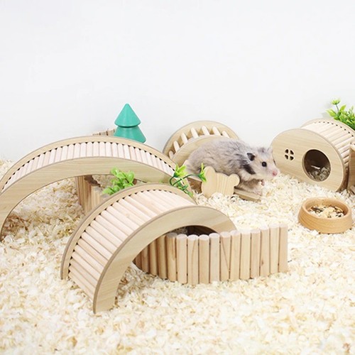 Wooden bridge hamster - -,