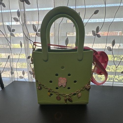 Green satchel top handle - green,