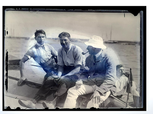 1911 glass negative british - glass,