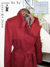 Oasis Classic Red Trench Coat