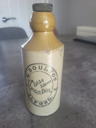Stoneware ginger beer ale - beer,