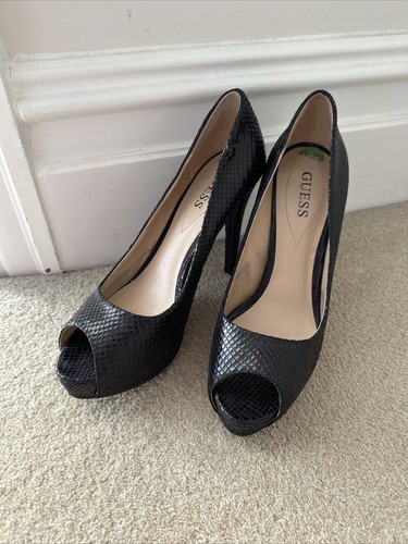 Guess black snakeskin look - black,