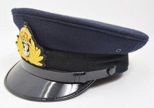 British Royal Navy Peak Hat Officers Dress Uniform Cap Naval RN Military UK Army