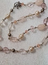 M&S Tagged Pink Mix Necklace