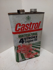 Vintage Castrol Horticultural 4 Stroke Engine Oil Can