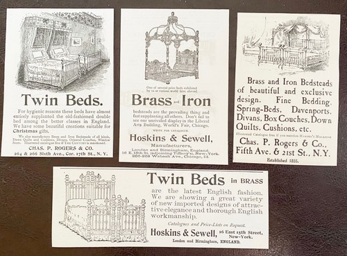 Antique brass iron - iron, beds