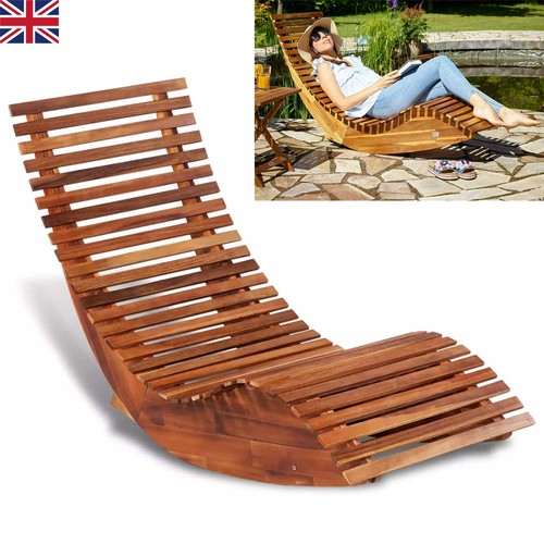 Rocking sun lounger acacia - lounger,