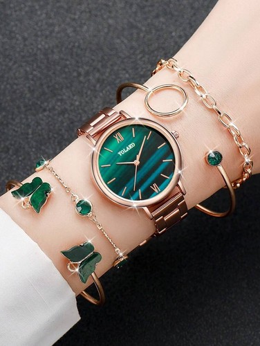 Watch and bracelet set ladies - watch,