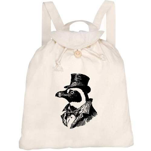 Penguin gentleman canvas - 'penguin,