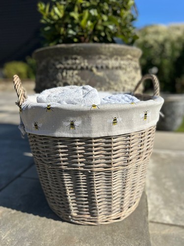 Large grey wash wicker - large, grey-wash