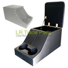 FITS DEFENDER XS STYLE BLACK CENTRE CONSOLE STORAGE CUBBY BOX & CUP HOLDER
