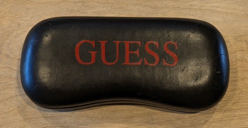 Guess black hard eyeglass case - eyeglass,