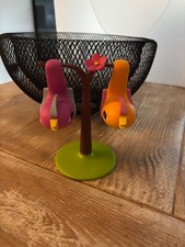 Alessi salt and pepper set, bird of paradise, never used, immaculate condition