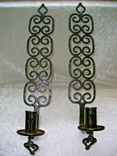 Antique T Grimstad Wall candle sconce's Pair interior design piece